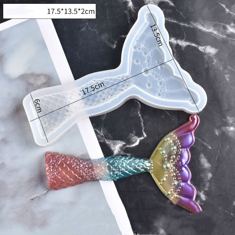 Arts And More Tail Silicone Mold for making detailed colorful resin mermaid tail crafts